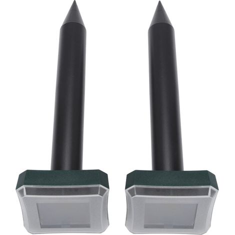 2 pièces ultrasons solaire serpent souris ravageur rongeur répulsif Anti moustique jardin cour (1/4)