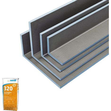 Coffre d'habillage WEDI Mensolo L 260 x 20 x 40 + colle 320