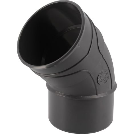 Nicoll – Coude 45° mâle femelle Ø100 – Tube d'évacuation PVC éco-responsable – Confort acoustique ESA4 – Résistance au feu NF Me (1/8)