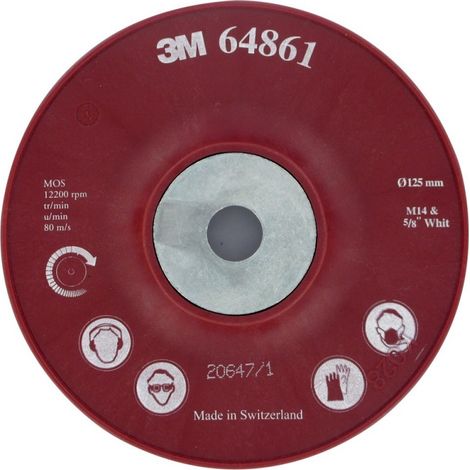 Plateau Levigatura Cubitron 125 Millimetri / Piatto M14 3M