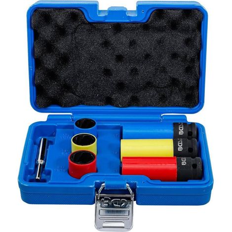 Jeu de Douilles Spiralées 7 pcs 12,5 mm (1/2) 17/19/21 mm - Protection et Puissance - Acier - D-Work (1/5)