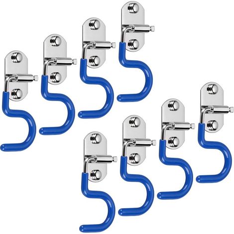 Organisateur Mural Pour Balais Et Serpillieres - Acier Inoxydable - 8 Pieces Type S - Pour Cuisine Garage Buanderie - Lot De 8 (1/5)