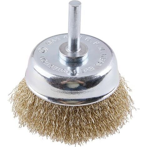 Brosse rotative FESTA à godet ondulé, tige de 65 mm 22030.01