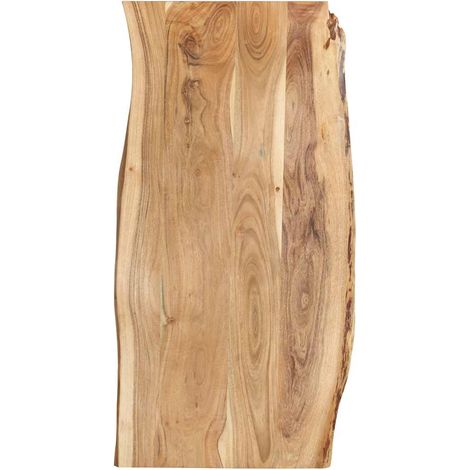 vidaXL Superficie de mesa madera maciza de acacia 118x(50-60)x2,5 cm (1/5)