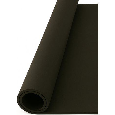 Esterilla de Ejercicio Negro liso - Fitness especial para gimnasios  SPORT PREMIUM  Sin Moteado (1/5)
