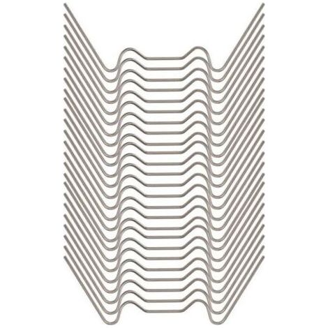 100 pièces de pinces à vitre pour serre en acier inoxydable, forme en W, 7,5 × 1,5 cm, fixation sécurisée pour vitrages de serres et abris horticoles (1/4)