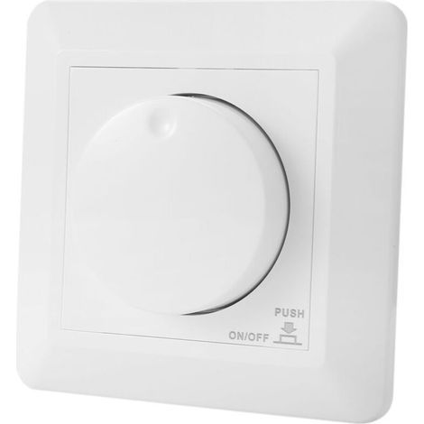 LED-Dimmer, Einbaugerät für LED- und Halogenlampen, dimmbar, 5–300 W, Phasenanschnittsteuerung (1/5)