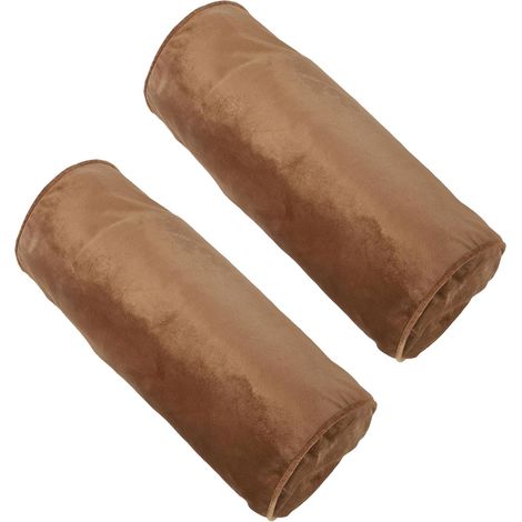 Lot de 2 rouleaux serviettes en bambou 15 x 40 cm avec support lavage pour canapé (1/5)