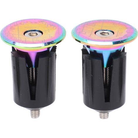 2PCS Bouchons de Guidon VTT Gonflables Réglables en Alliage d'Aluminium Coloré (1/5)