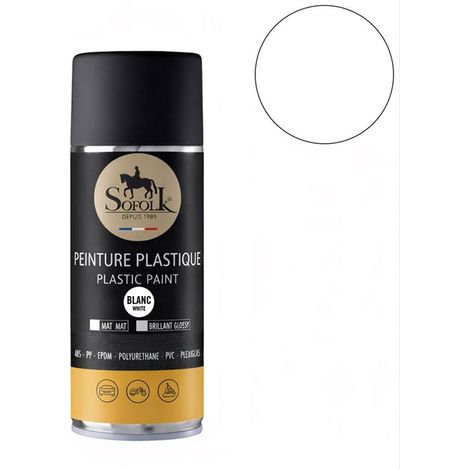 Pittura Plastica ad alta resistenza: interno ed esterno SOFOLK - 0-BIANCO LUCIDO - Aérosol 400ml -PITTURA AUTO (1/5)