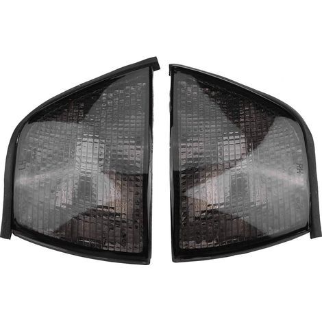 Couvercle de Clignotant de Voiture,1 paire de cache lumière feux de signalisation en coin fumé pour série 3 318i 325i E36 4DR 1992-1998 (1/5)