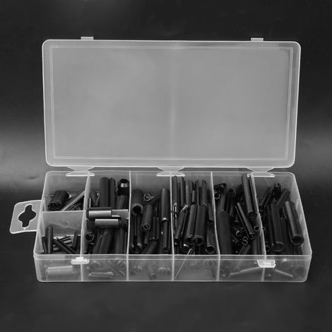 Lot de 315 goupilles cylindriques élastiques à fente, kit de ressorts avec boîte de rangement (1/2)