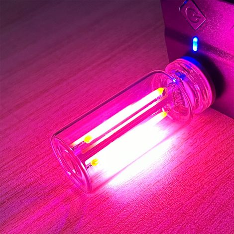 Veilleuse USB - Bouteille En Verre Avec LED - Contrôle Tactile - Pour Chevet Voiture Intérieur - 5 V 1 A - 1 Pièce (1/2)