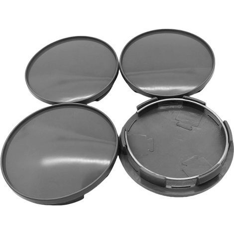 Enjoliveurs de moyeu universels, installation facile, accessoire de modification de moyeu de roue, lot de 4 gris pour voiture (1/4)