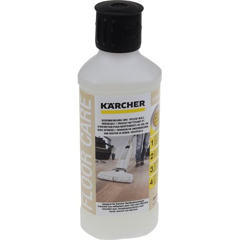 Kärcher RM 534 limpieza y cuidado de suelos, para suelos de madera sellados, protección contra la humedad que impide que el suelo se hinche, con 500ml se generan 40l de líquido limpiador