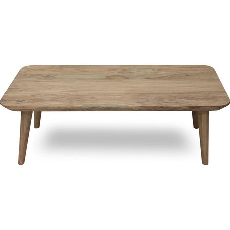 Table basse acacia noir pour salon chic et moderne - Acacia noir élégant et robuste