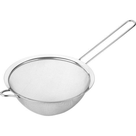 Petit tamis en acier inoxydable, tamis à farine, tamis à sucre, ustensiles de cuisine de qualité alimentaire. (1/5)