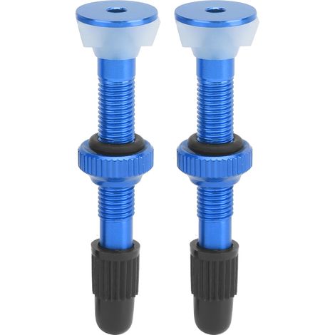 Tige de Valve Presta Alliage pour VTT Tubeless, Prolongateur de Valve Bleu (1/5)