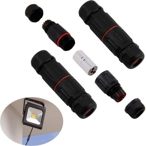 2pcs Boîte de Jonction de Plein Air IP68 Imperméable Connecteur, Connecteur de Câble Électrique 3 Voies pour Câbles 6 à 11mm, Boîtier de Raccordement en NylonMaison et Applications Agr (1/5)
