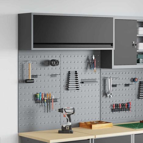 Werkzeugschrank-Set 3 pcs Schwarz Pulverbeschichteter Stahl