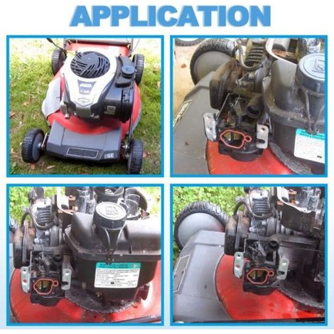 Carburateur tondeuse - Compatibilité Briggs & Stratton 08P502, 09P602, 300E, 450E, 500E (1/4)
