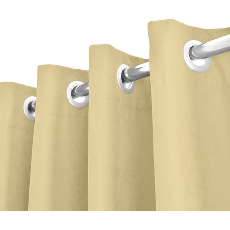Tenda Semioscurante 140 x 290 Cm Moderne Con Occhielli  Beige - 2 Tende (1/4)