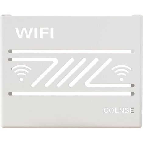 Wandmontierte Aufbewahrungsbox für WLAN-Router – Dekoratives Wandregal – Wanddekoration – Multifunktionaler Router-Organizer – Kabelorganizer – Weiß