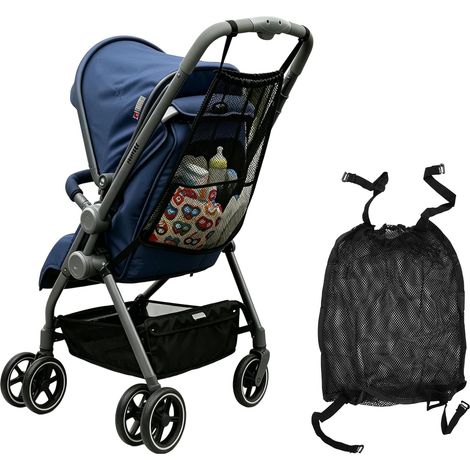 Filet à Provisions Universel pour, Sac de Rangement Pliable en Maille Résistante, Fixation par Sangles Réglables, Grand Format 35x50cm, Idéal pour Courses, Jouets (1/5)