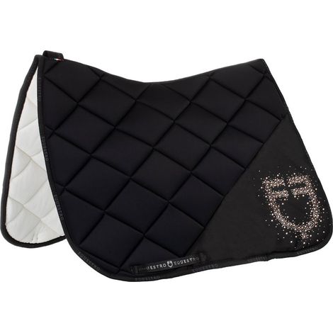 full, Nero: Sottosella da dressage in tessuto tecnico con logo in strass Stone Edition (1/5)