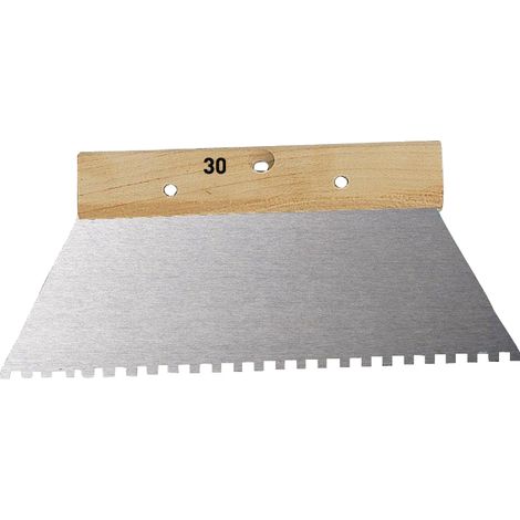 Spatule à colle 20 cm manche bois – lame acier verni - Mondelin