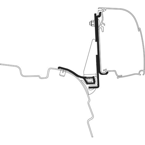 Adaptador Omnistor 4200 Vw T5/t6 Minivan Reimo Multi Rail Swb - Thule