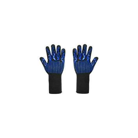 Guanti da barbecue resistenti al calore fino a 800 °C – Guanti antitaglio L5 – Guanti da cucina di alta qualità per barbecue, cucina, pasticceria e saldatura (1 paio, 33 cm) (1/4)