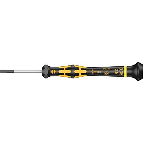 Wera 1578 A Kraftform Micro ESD Cacciavite a taglio Larghezza della lama: 2.5 mm Lunghezza della lama: 40 mm (1/4)