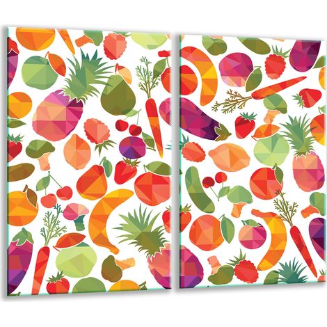 Tablero de corte de vidrio 2x 30x52 verduras (1/5)