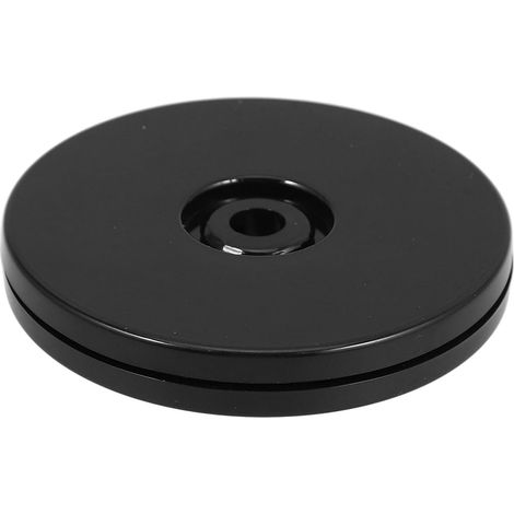 UKCOCO Socle de présentation rotatif noir 10 cm, présentoir à gâteaux (1/5)