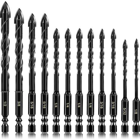 Ersatzset für Schraubendreher, Schraubenschlüssel und Bohrer, 8-teiliges Set, Verlängerungsstange aus Chrom-Vanadium-Stahl, Sechskantschaft-Bohrerset.