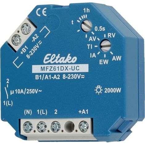 ELTAKO MFZ61DX-UC RELÉ DE TIEMPO PROGRAMACIÓN ANALÓGICA MULTIFUNCIÓN