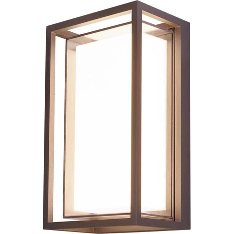 Applique LED murale mod. Leon couleur corten (1/2)