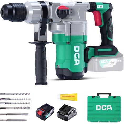 Marteau Perforateur Sans Fil 20V, 4.5 J d'énergie de Frappe et 3800 BPM, 4 Pièces 28mm SDS-Plus, Moteur Sans Balais, Batterie 5.0Ah, Chargeur Rapide 4A (1/5)