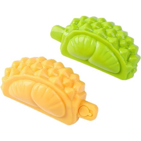 Kauspielzeug für Hunde im Sommer – Kühlende Eisstäbchen zum Befüllen mit Wasser und Einfrieren, hitzebeständiges Zubehör für Haustiere (Modell Gelb-Grüne Durian, 2er-Pack)-lsw (1/2)