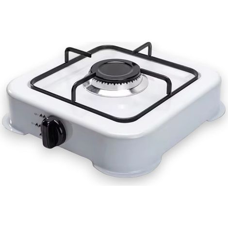 Hornillo de gas para camping de 1 quemador 31x31xH11 cm
