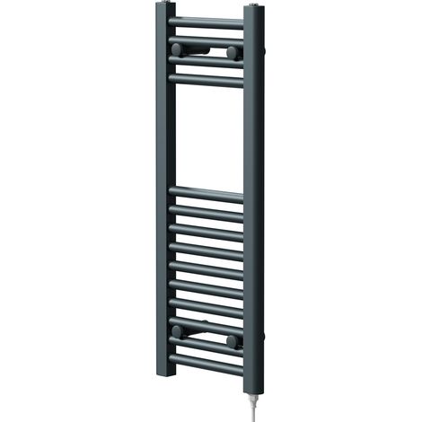 Pizarro Anthracite 800mm x 300mm Straight Electric Heated Towel Rail (1/5)