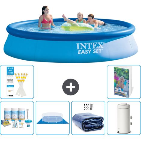 Easy Set Pool Rund - 396x84 cm - 7-teilig S115