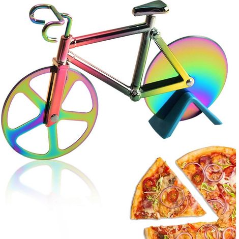 Roulette à pizza antiadhésive, couteau à pizza pour découpe facile, adapté pour couper toutes vos pizzas (1/5)