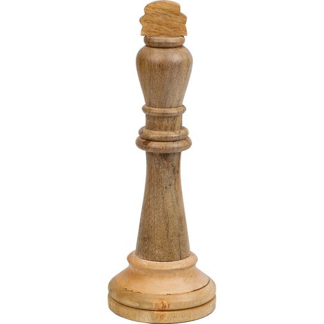 Rey de madera de mango marrón d15,5x40h cm (1/5)