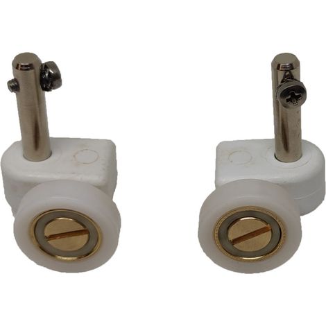 Ricambio coppia ruote bianche per box Megius A40057/1 (1/2)