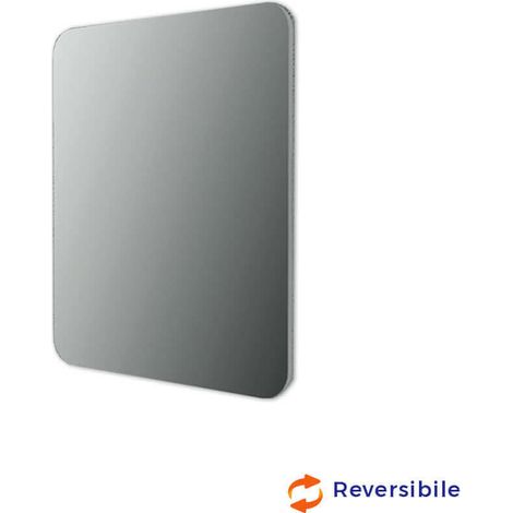 Specchio stondato filo lucido 90X74 reversibile forma rettangolare (1/4)