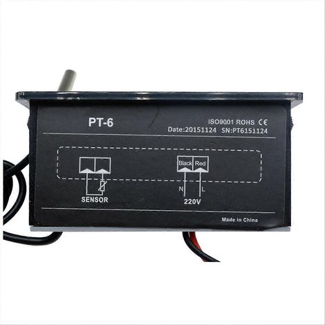 Thermomètre numérique automobile PT-6 AC 220V avec capteur (1/5)