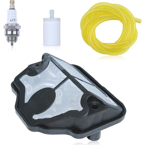 Kit de filtre à air pour tronçonneuse Husqvarna 136 141 137 142 36 41 avec tuyau de carburant et bougie de remplacement 530029811 (1/5)