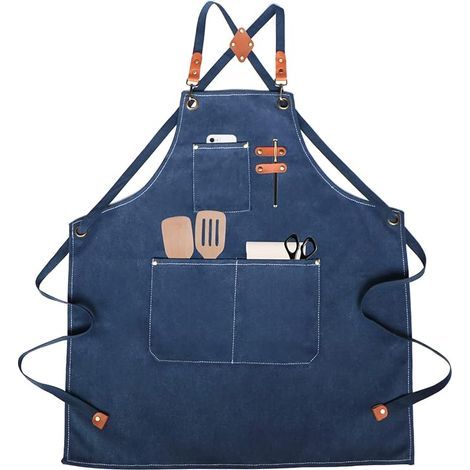 Tablier de Cuisine,Tablier de Travail,Tablier Barbecue,pour Barbecue, Restaurant, Jardin, Barbecue, Café (1/5)